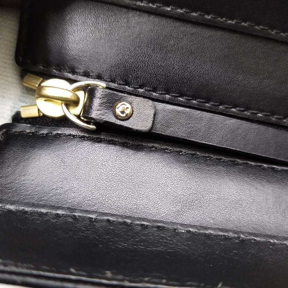 Kate Spade New York Black Leather Doublde Handles Zippet Tote Shoulder Bag - Picture 15 of 16